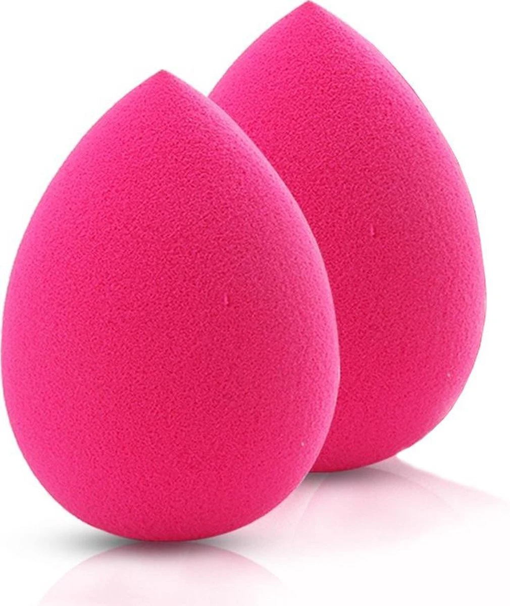 LYVION Make-up Blender Roze - Powder Puff Sponsje - Blending Foundation Pink - Set Van 2 3 LYVION Make-up Blender Roze - Powder Puff Sponsje - Blending Foundation Pink - Set Van 2