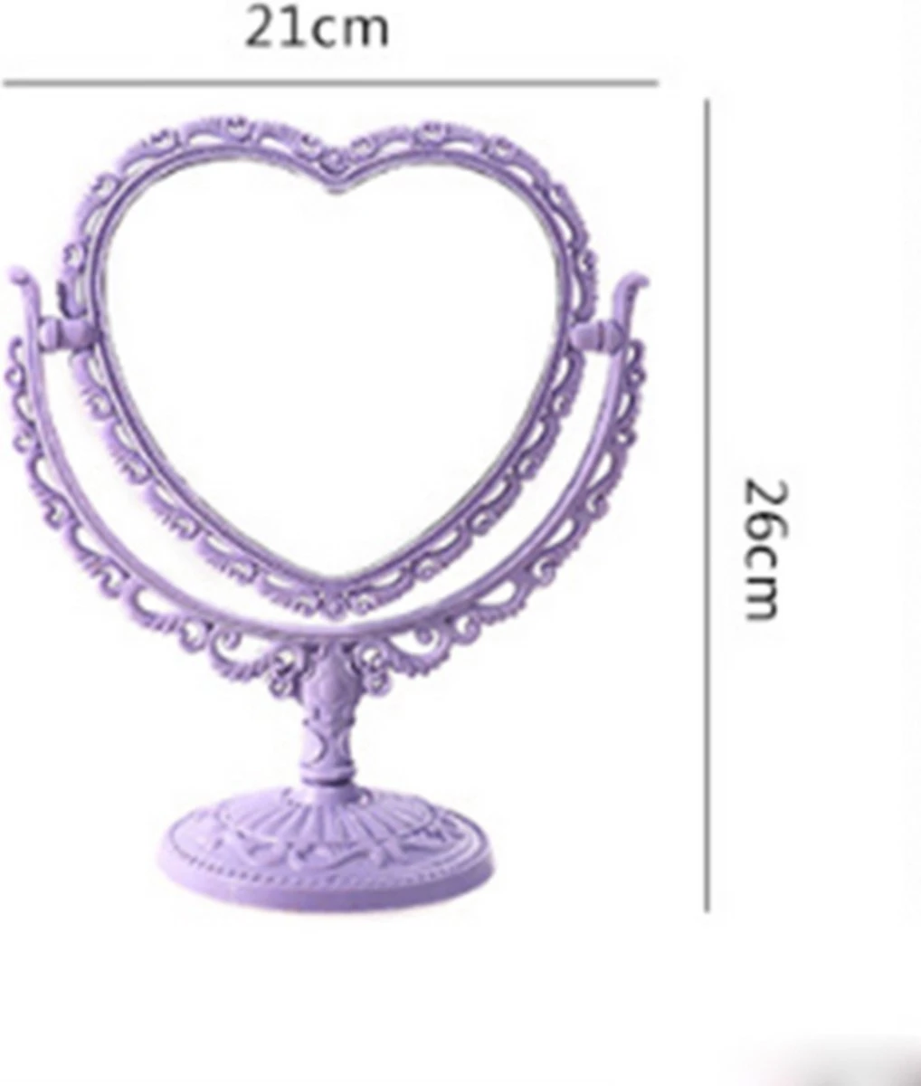 Merkloos Makeup Spiegel - Dubbelzijdig - Luxe - Draagbaar - Reis Make-up Spiegel - Roze 4 Merkloos Makeup Spiegel - Dubbelzijdig - Luxe - Draagbaar - Reis Make-up Spiegel - Roze - Afbeelding 2