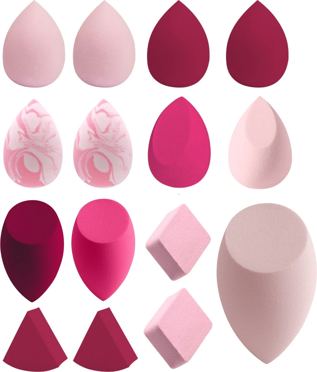YUBBI Professional Beauty Blender Set - Make Up Spons - Foundation Applicator - Poederspons - 15 Stuks 3 YUBBI Professional Beauty Blender Set - Make Up Spons - Foundation Applicator - Poederspons - 15 Stuks