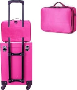 VDD Visagie Make Up Koffer - Make Up Cosmetica Tas - Beauty Case - Reiskoffer - Groot 41 X 31 X 14 Cm -Bekend Cosmetica Winkel 1029x1200 8