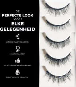 Magnetische Nep Wimpers Met 2 Magnetic Eyeliners En Applicator - 10 Magnetische Lashes - Wimperextensions - Zwart -Bekend Cosmetica Winkel 1044x1200