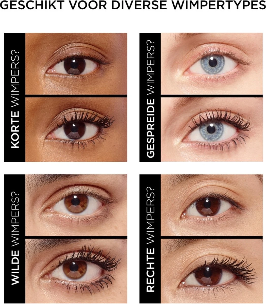 L’Oréal Paris Air Mega Volume Mascara - 01 Black Waterproof - Mega Volume Mascara - 9.4 Ml 4 L’Oréal Paris Air Mega Volume Mascara - 01 Black Waterproof - Mega Volume Mascara - 9.4 Ml - Afbeelding 2