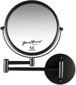 Make-up Wandspiegel Knikarm Mat Zwart - 5x Vergroting 20cmØ -Bekend Cosmetica Winkel 1061x1200 5