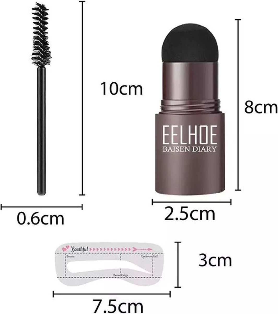 Wenkbrauw Stempel- Poeder - Herbruikbaar - Donker Bruin - Wenkbrauwstempel- Inclusief Sjablonen - Natuurlijke Kleur- Vegan | Eyebrow Powder | Cadeau Voor Haar 8 Wenkbrauw Stempel- Poeder - Herbruikbaar - Donker Bruin - Wenkbrauwstempel- Inclusief Sjablonen - Natuurlijke Kleur- Vegan | Eyebrow Powder | Cadeau Voor Haar - Afbeelding 6