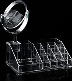 Oxid7® Organizer Voor Cosmetica Acryl - 25,5x22,5x15 Cm - 16 Vakken En Spiegel Met 3x Vergroting -Bekend Cosmetica Winkel 1073x1200 6