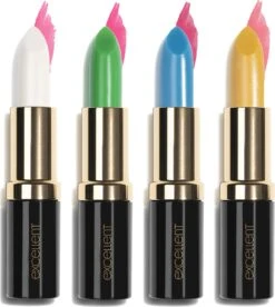 Lavertu Cosmetics - Lipstick Excellent Set - Longlasting Lipstick Die Van Kleur Verandert - Waterproof En Geeft Niet Af - Verzorgend - 4 Kleuren -Bekend Cosmetica Winkel 1074x1200