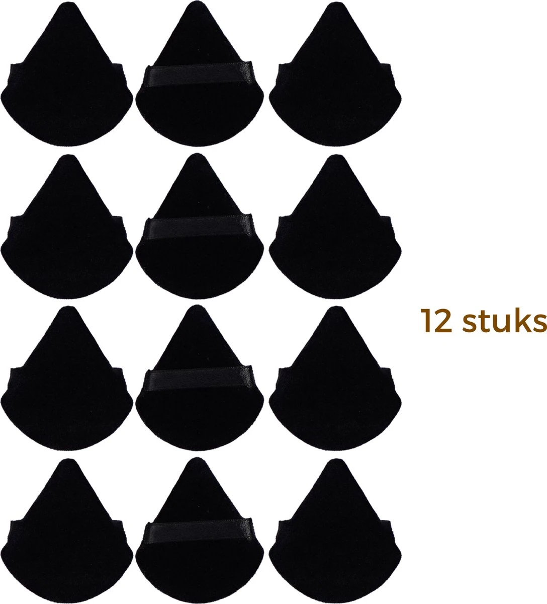 Merkloos Powder Puff Driehoek - Beauty Blender - Powder Puff - Poederdons - 12 Stuks - Zwart 8 Merkloos Powder Puff Driehoek - Beauty Blender - Powder Puff - Poederdons - 12 Stuks - Zwart - Afbeelding 6