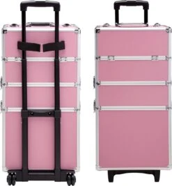 TecTake Cosmetica Koffer Met 3 Etages - Roze - Make-up Koffer -Bekend Cosmetica Winkel 1106x1200 9