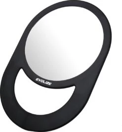 Evolize Onbreekbare Spiegel Met Handvat - Ø 16,5 Cm - Ophangbaar - Rond - Handspiegel - Kappersspiegel - Reisspiegel - Make Up - Afmeting: 28 X 19 Cm - Zwart -Bekend Cosmetica Winkel 1107x1200 7