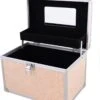Merkloos Beauty Vanity Case - Make Up Koffer - Roze Met Glitters - Met Spiegel En Extra Opbergvak -Bekend Cosmetica Winkel 1121x1200 8