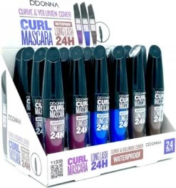 D'Donna - Curl Mascara - Bruin - Waterproof - 1 Flesje Met 8 Gram Inhoud -Bekend Cosmetica Winkel 1123x1200