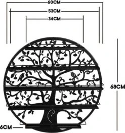 Confibel Nagellak Houder - Nagellak Flesjes Organizer - Essentiële Oliën Organizer - Rek Voor Flesjes - Wanddecoratie - Zwart -Bekend Cosmetica Winkel 1125x1200 11