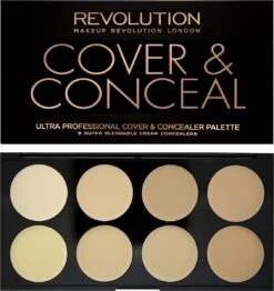 Makeup Revolution Cover & Conceal Cream Palette - Light -Bekend Cosmetica Winkel 1131x1200 4