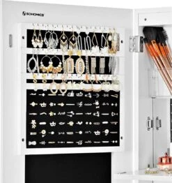 Nancy's Make-up Organizer – Sieraden & Spiegelkast – Spiegelkast, Deur & Wandhouder Met Binnenspiegel – Make-up Opbergen -Bekend Cosmetica Winkel 1133x1200 6