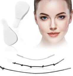 Facelift Tape - Face Tape - Gezicht Tape - Face Tape Lift - Beauty Tape - Facelift Tape Met Elastiek - 40 Stickers + 3 Verschillende Touwtjes