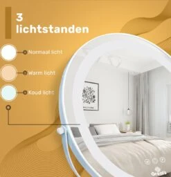 Great's® Make Up Spiegel Met LED Verlichting- ⌀ 40cm - Visagie Spiegel Rond - Extra Close Up Spiegeltje 10x - Wit 13 Great's® Make Up Spiegel Met LED Verlichting- ⌀ 40cm - Visagie Spiegel Rond - Extra Close Up Spiegeltje 10x - Wit -Bekend Cosmetica Winkel 1157x1200 10