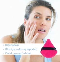 Merkloos Powder Puff - Beauty Blender - Powder Puff Driehoek - 5 Stuks - Hot Pink -Bekend Cosmetica Winkel 1161x1200 13