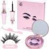 Luxe Magnetische Eyeliner + Magnetische Wimpers Set – Zwart Miami - Wimpers Zonder Lijm - 3D Nepwimpers - Magnetische Eyeliner - Herbruikbare Wimpers – Eyelashes - Magnetisch - Zwarte Wimpers - Wimper Magneet - Pincet - Giftbox - Cadeau Tip -Bekend Cosmetica Winkel 1173x1200
