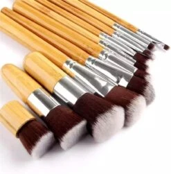 10-delig Bamboe Make-up Geschenkset- Make-up Kwasten - Make Up Brush- Poederkwast -Make Up Penselen Set -Foundation Kwast- Poeder Kwast- Concealer Brush- Lip Brush -Bekend Cosmetica Winkel 1181x1200 11
