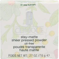 Clinique - STAY MATTE SHEER Powder 01-stay Buff 7.6 Gr -Bekend Cosmetica Winkel 1185x1200 7