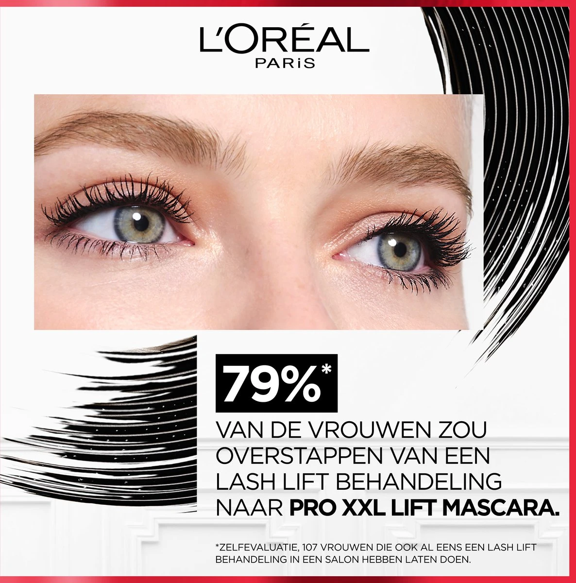L'Oréal Paris PRO XXL LIFT 2-staps Mascara - Zwart - 12ml 6 L'Oréal Paris PRO XXL LIFT 2-staps Mascara - Zwart - 12ml - Afbeelding 4