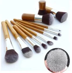 10-delig Bamboe Make-up Geschenkset- Make-up Kwasten - Make Up Brush- Poederkwast -Make Up Penselen Set -Foundation Kwast- Poeder Kwast- Concealer Brush- Lip Brush -Bekend Cosmetica Winkel 1186x1200 9
