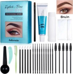 Bekend Cosmetica Winkel 40 2 In 1 - Henna Wenkbrauwverf En Wimperverf - Bruin - Henna Brows - DIY Henna Brows Kit - Starterspakket Met Vele Extra's - 30 Ml