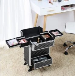 Monkey's Aluminium Kapperskoffer - Zwart - Beauty Case - Cosmeticakoffer - Make-upkoffer - Trolley - 360 Graden Wielen - 34 X 24 X 55.5 Cm 12 Monkey's Aluminium Kapperskoffer - Zwart - Beauty Case - Cosmeticakoffer - Make-upkoffer - Trolley - 360 Graden Wielen - 34 X 24 X 55.5 Cm -Bekend Cosmetica Winkel 1193x1200 13