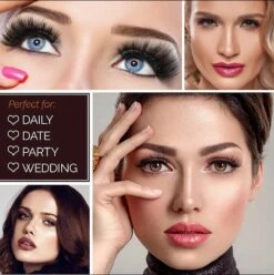 Nepwimers Zonder Lijm | Magnetische Wimpers | Eyeliners | Diamond Wimpers | Pincet | Wimperset | Model Diamond | Fake Lashes | M5 Lashes Diamond Set | Herbruikbare Wimpers | 3D Wimpers | Kit | Waterbestendig | Natuurlijke Wimpers | Waterproof -Bekend Cosmetica Winkel 1196x1200 11