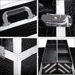 A.T. Shop Cosmeticakoffer, Make-up Koffer, Beauty Case, Bewaren Van Make-up, Nagellak. Zwart 15 A.T. Shop Cosmeticakoffer, Make-up Koffer, Beauty Case, Bewaren Van Make-up, Nagellak. Zwart -Bekend Cosmetica Winkel 1196x1200 31