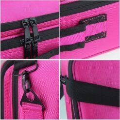 Cosmetica Koffer - Make-up Koffer Met Verstelbare Vakken - Visagie En Nagelstyliste Beauty Koffer - 35x25x11CM - Roze -Bekend Cosmetica Winkel 1197x1200 59