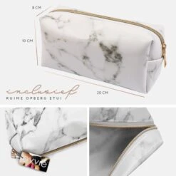 Evvie 24-delige Make-up Kwastenset - Wit/Rosé Goud - In Etui Marble -Bekend Cosmetica Winkel 1199x1200 21