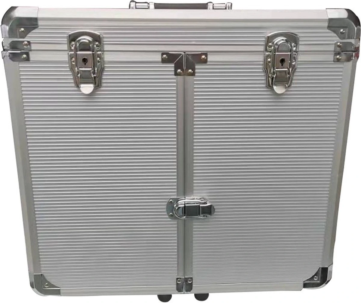 Pedicure Koffer / Trolley - Professional Pedicure Cas- Zilver Streepmotief 4 Pedicure Koffer / Trolley - Professional Pedicure Cas- Zilver Streepmotief - Afbeelding 2