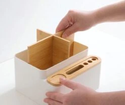 LYVION Make-up En Bureau Organizer - Kunststof En Bamboe -Bekend Cosmetica Winkel 1200x1017 7