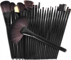 Professionele 24-Delige Make-Up Kwastenset - Cosmetica Visagie Makeup Kwasten Set - Mascara/Oogschaduw/Concealer/Foundation/Blush/Eyeliner/Highlighter/Poederkwast Beauty Brush - Contourkwast Make Up Brushes Borstels Penselen - Met Luxe Opberg Etui -Bekend Cosmetica Winkel 1200x1022 2