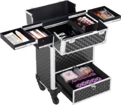 Monkey's Aluminium Kapperskoffer - Zwart - Beauty Case - Cosmeticakoffer - Make-upkoffer - Trolley - 360 Graden Wielen - 34 X 24 X 55.5 Cm 19 Monkey's Aluminium Kapperskoffer - Zwart - Beauty Case - Cosmeticakoffer - Make-upkoffer - Trolley - 360 Graden Wielen - 34 X 24 X 55.5 Cm -Bekend Cosmetica Winkel 1200x1040 6