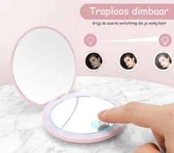 Led-verlichte Oplaadbare Compacte Make-up Spiegel Rond |1 X 2 X Vergroting | Make-upspiegel | Zakspiegel | Handspiegel | Reisspiegel | Dimbaar|als Cadeau | USB-lader | Rond | Zwart 14 Led-verlichte Oplaadbare Compacte Make-up Spiegel Rond |1 X 2 X Vergroting | Make-upspiegel | Zakspiegel | Handspiegel | Reisspiegel | Dimbaar|als Cadeau | USB-lader | Rond | Zwart -Bekend Cosmetica Winkel 1200x1056 5