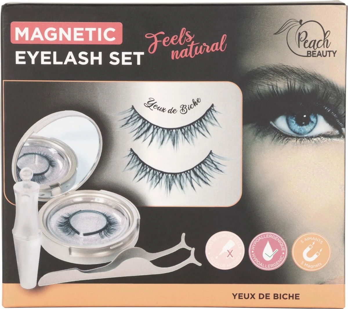 Magnetische Wimpers Set Met Eyeliner - Yeux De Biche 4 Magnetische Wimpers Set Met Eyeliner - Yeux De Biche - Afbeelding 2