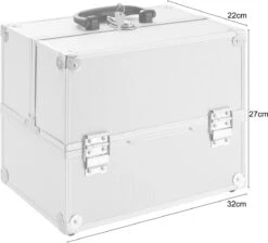 AREBOS Cosmetica Koffer - Beauty Case - Cosmetica Trolley - 15 L - Zilber 20 AREBOS Cosmetica Koffer - Beauty Case - Cosmetica Trolley - 15 L - Zilber -Bekend Cosmetica Winkel 1200x1088 7