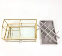 Make Up Organizer Stella | Goud| Cosmetica Organizer|sieraden Organizer | Make Up Organizer | Beautybox | Vitrine Boxje | Glazen Box |Makeup Organizer |Beauty Organizer | Makeupbox |Organizer | Storage Box |Make-uporganizer| Opbergdoos | Sieradendoos -Bekend Cosmetica Winkel 1200x1089 5