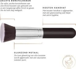 Evvie Set Van 10 Make-up Kwasten Kabuki - Zwart-Zilver -Bekend Cosmetica Winkel 1200x1090 4