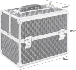 AREBOS Cosmeticakoffer Beauty Case Multikoffer 15 L Zwart -Bekend Cosmetica Winkel 1200x1101 4