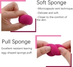 PD® - Make-up Spons - 2 Stuks - Roze - Beauty Blender - Blender Spons Voor Make-up - Foundation Blender - Make-up Ei -Bekend Cosmetica Winkel 1200x1102 6