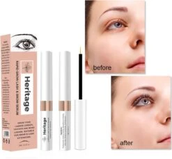 Heritage Wimperserum Rapid Grow Geschikt Voor Wimperextensions Olievrije. Naturel Ingrediënten - Oil Free Lash Serum Suitable For Lash Extensions Wearer