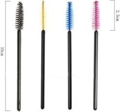 Merkloos Wimperborstel 50 Stuks Voor Wimper Extensions - Make-up - Mascara - Wimper Borsteltjes - Wenkbrauw Borsteltje - Oog Borstel - Zwart -Bekend Cosmetica Winkel 1200x1124 7