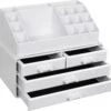 Nancy's Cutler Make-Up Organizer - Make-Up Opslag - 4 Lades - Open Vakken - Wit - Acryl - 24 X 13.5 X 18.5 Cm 1 Nancy's Cutler Make-Up Organizer - Make-Up Opslag - 4 Lades - Open Vakken - Wit - Acryl - 24 X 13.5 X 18.5 Cm -Bekend Cosmetica Winkel 1200x1126 3