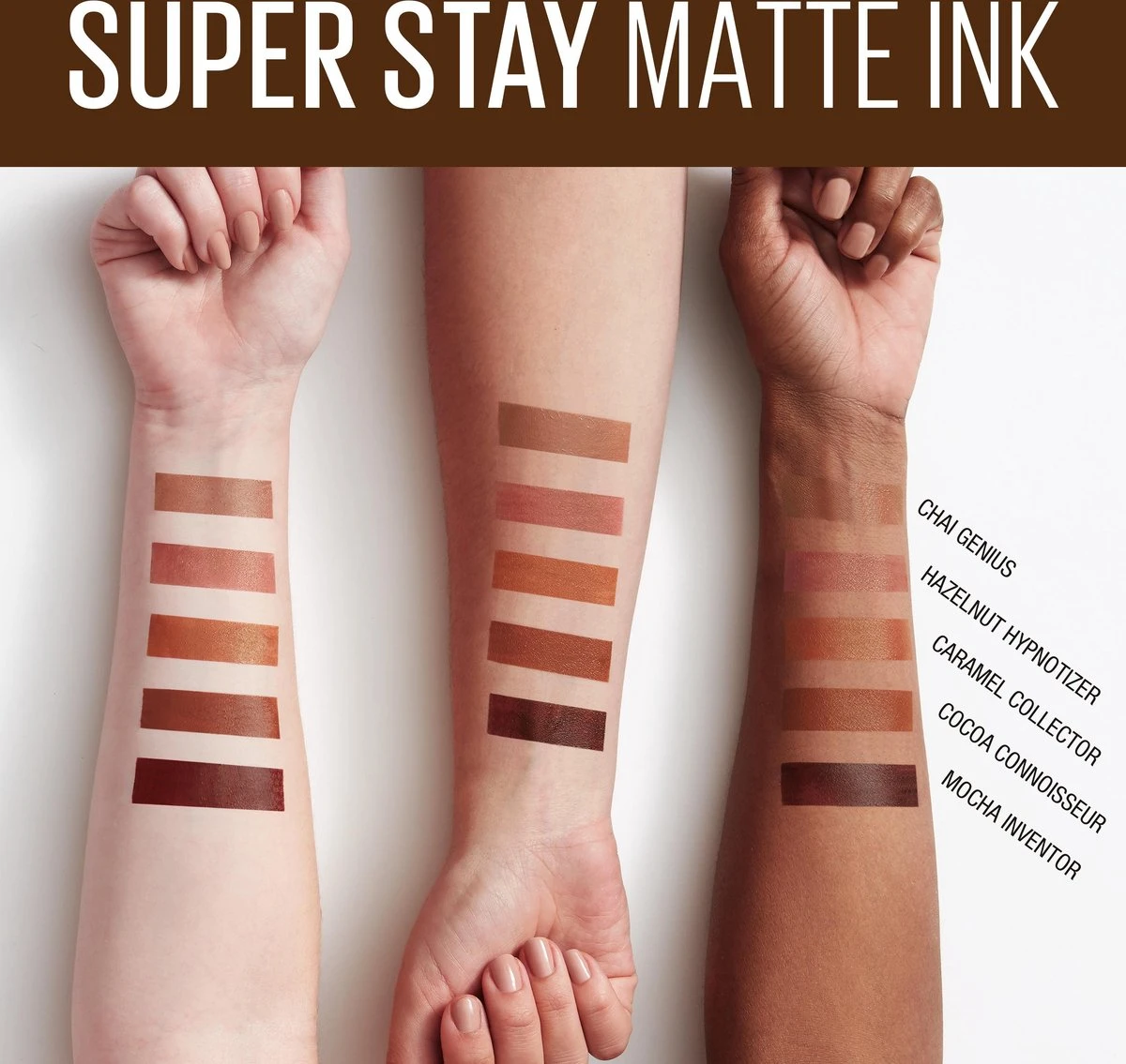 Maybelline SuperStay Matte Ink Lipstick - 260 Hazelnut Hypnotizer - Nude Lippenstift - 5 Ml 8 Maybelline SuperStay Matte Ink Lipstick - 260 Hazelnut Hypnotizer - Nude Lippenstift - 5 Ml - Afbeelding 6