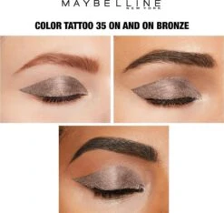 Maybelline Color Tattoo 24H Oogschaduw - 35 On And On Bronze - Bruin -Bekend Cosmetica Winkel 1200x1139