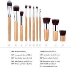 Evvie Make-up Kwasten Set, 11-delig – Bamboe – Basic Collection -Bekend Cosmetica Winkel 1200x1140 7
