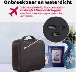 Mmoods Make-up Koffer – Make Up Tas Reizen – Makeup Organizer Verstelbaar -Beautycase Waterdicht – Make-up Tasje Voor Onderweg – Toilettas Voor Cosmetica Zwart 11 Mmoods Make-up Koffer – Make Up Tas Reizen – Makeup Organizer Verstelbaar -Beautycase Waterdicht – Make-up Tasje Voor Onderweg – Toilettas Voor Cosmetica Zwart -Bekend Cosmetica Winkel 1200x1143 10